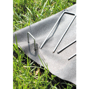 Lot de 20 chevilles et agrafes de jardin en acier