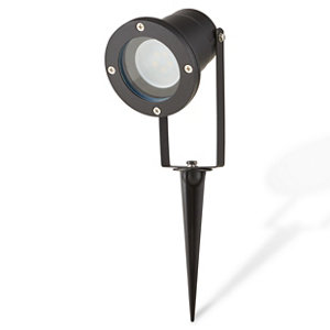 Spot terrasse aluminium noir mat "shelby"