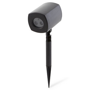 Spot terrasse plastique noir "kalis"