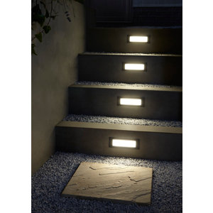 Spot escalier rect alu brossé