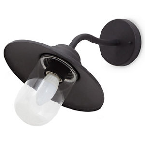 Applique descendante IP44 "Rimouski" - Noir