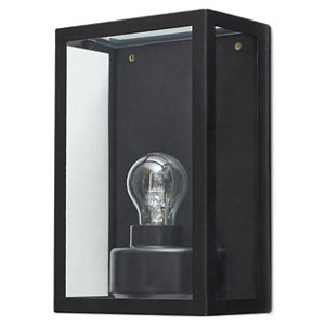 Applique noir IP44 "Ambler"
