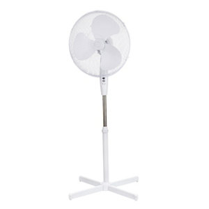 Ventilateur blanc sur pied 40 cm - 45 W