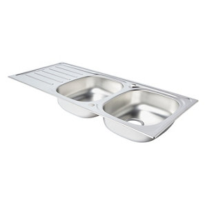 Évier inox nid d'abeille " nakaya" - 2 cuves