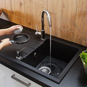 Évier résine noire "ising" - 1 cuve