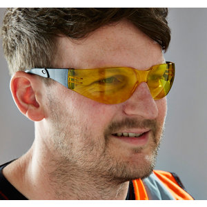 Lunettes de protection polycarbonate verres teintés jaune transparent
