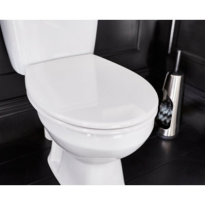 Abattant WC blanc "Diani" - 44,9 x 37,2 cm.