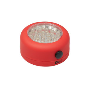 Lampe 24 LED magnétique ronde - Rouge