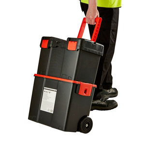 Servante sur trolley plastique H. 62 cm x L. 25.5 cm x L. 46 cm