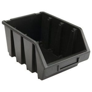 Bac organiseur noir moyen 4 L - L. 24 cm x P. 17 cm