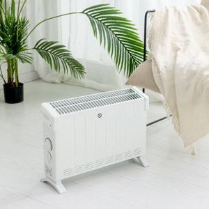 Convecteur mobile acier blanc - 2 000 W