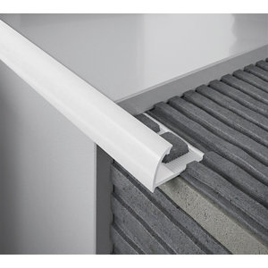 Profilé un quart de rond extérieur PVC blanc 6 mm