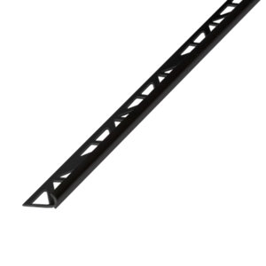 Profilé un quart de rond extérieur PVC noir 9 mm