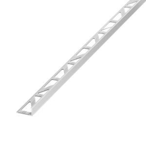 Profilé en "l" aluminium chromé - H. 8 mm