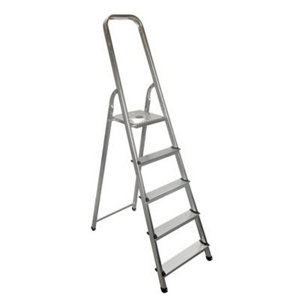 Escabeau aluminium, 5 marches - 150 kg