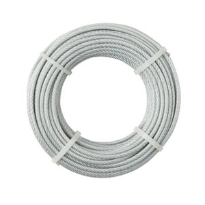 Câble gaine PVC Diam. 4 mm. Long. 10 m