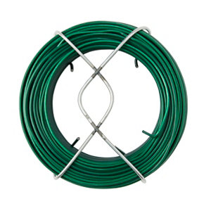 Fil acier plastifié - Vert - 50 m