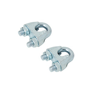 2 serre-câbles étriers Ø 8 mm