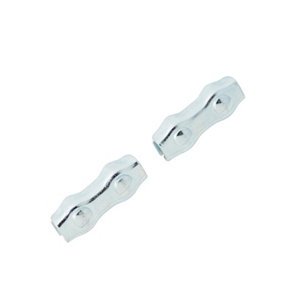 Serre-cables plats 2 boulons 4 mm