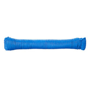 Corde tressée pp 20 m - 2,8 mm bleu