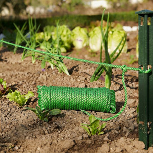 Corde torsadée PP - 25 m x 8 mm - Vert