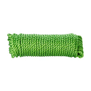 Corde torsadée PP - 25 m x 8 mm - Vert