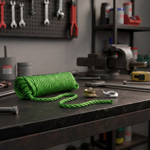 Corde torsadée PP - 15 m x 10 mm - Vert