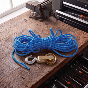 Corde torsadée PP - 15 m x 12 mm - Bleu