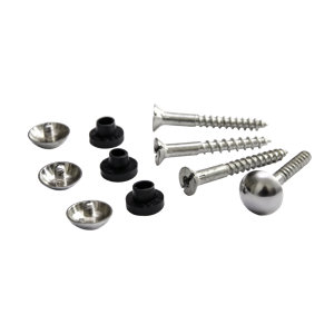Set 4 fixations pour miroir 8 x 32 mm 