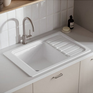 Mitigeur de cuisine inox brossé "Katiki"