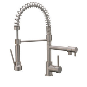 Mitigeur évier pro inox brossé "Bilbrough"