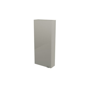 Armoire de salle de bains taupe Imandra L.40 x H.90 x P.15 cm