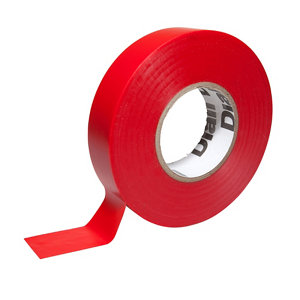 Ruban adhésif isolant 19mm x 33m rouge