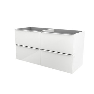 Meuble sous vasque à suspendre blanc "Imandra" L.120 x H.60 x P.45 cm