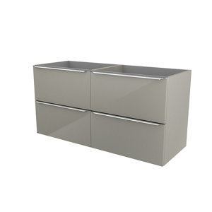 Meuble sous vasque à suspendre taupe Imandra L.120 x H.60 x P.45 cm