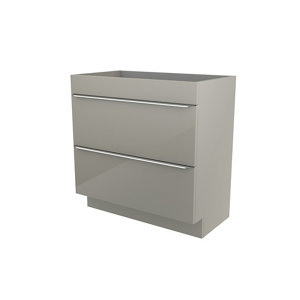 Meuble sous vasque à poser taupe "Imandra" L.80 x H.82 x P.45 cm