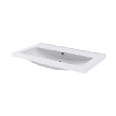 Plan vasque en céramique .80 cm GoodHome Nira