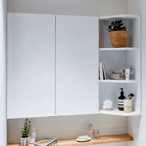 Armoire de salle de bains "Imandra" Blanc - L.60 x H.90 x P.15 cm
