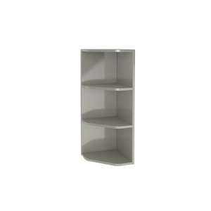 Rangement mural d'angle taupe Imandra L.34 x H.90 x P.36 cm