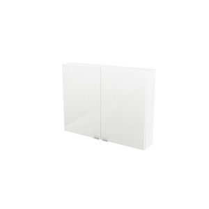 Armoire de salle de bains blanc Imandra L.80 x H.60 x P.15 cm