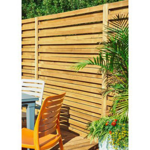 Demi-poteau pin double rainure traité autoclave classe 4 "Lemhi" - H. 2,40 m. Section : 90 mm x 45 mm