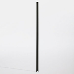 Poteau galva gris foncé "Neva" - H. 2,40 m Section : 70 mm x 70 mm