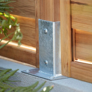 Support pour poteau bois à fixer - 70 mm x 70 mm