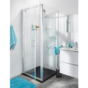 Paroi de douche latérale "Onega" l.80 cm en verre transparent