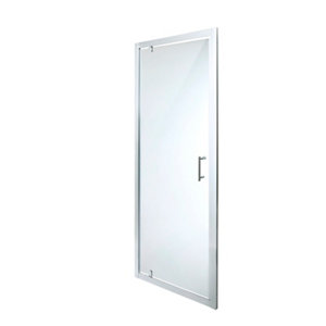 Porte de douche pivotante "Onega" l. 90 cm en verre transparent