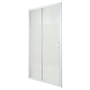 Porte de douche coulissante 2 volets "Onega" l. 120 cm en verre aspect dépoli