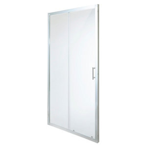 Porte de douche coulissante 2 volets "Onega" l. 100 cm en verre transparent