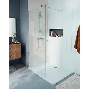 Paroi de douche à l'italienne Walk-In "Onega" l.90 cm en verre transparent