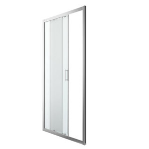Porte de douche coulissante 2 volets "Beloya" l.100 cm en verre transparent