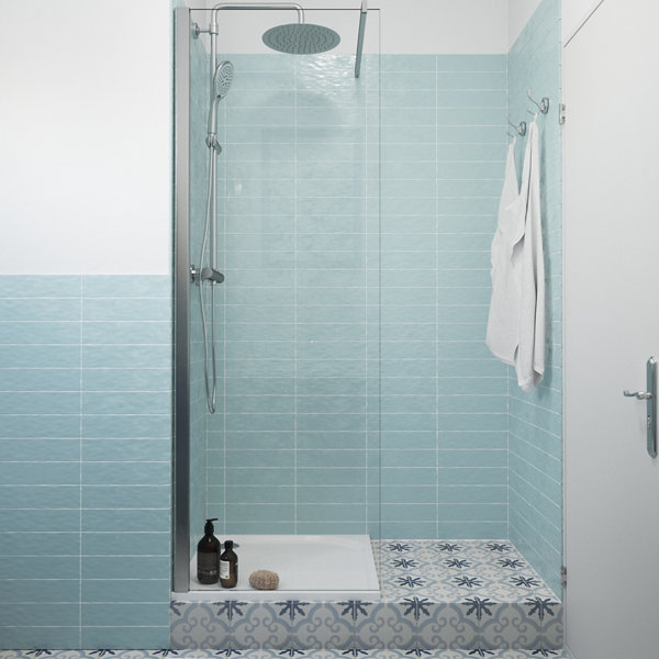 Probath Store De Douche Demi-cassette Modèle Uni Noir 7 Largeurs Au Choix (140 X 240
